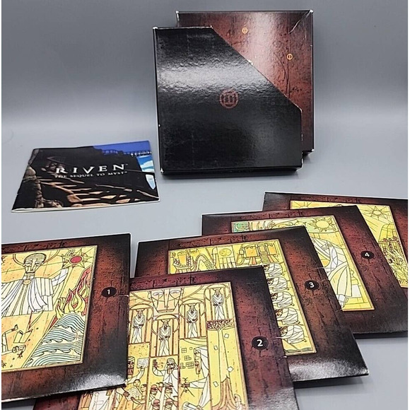Riven The Sequel to Myst PC CD-ROM 1997 Windows 95 / MAC 5-Disc Set & Manual - Picture 7 of 8